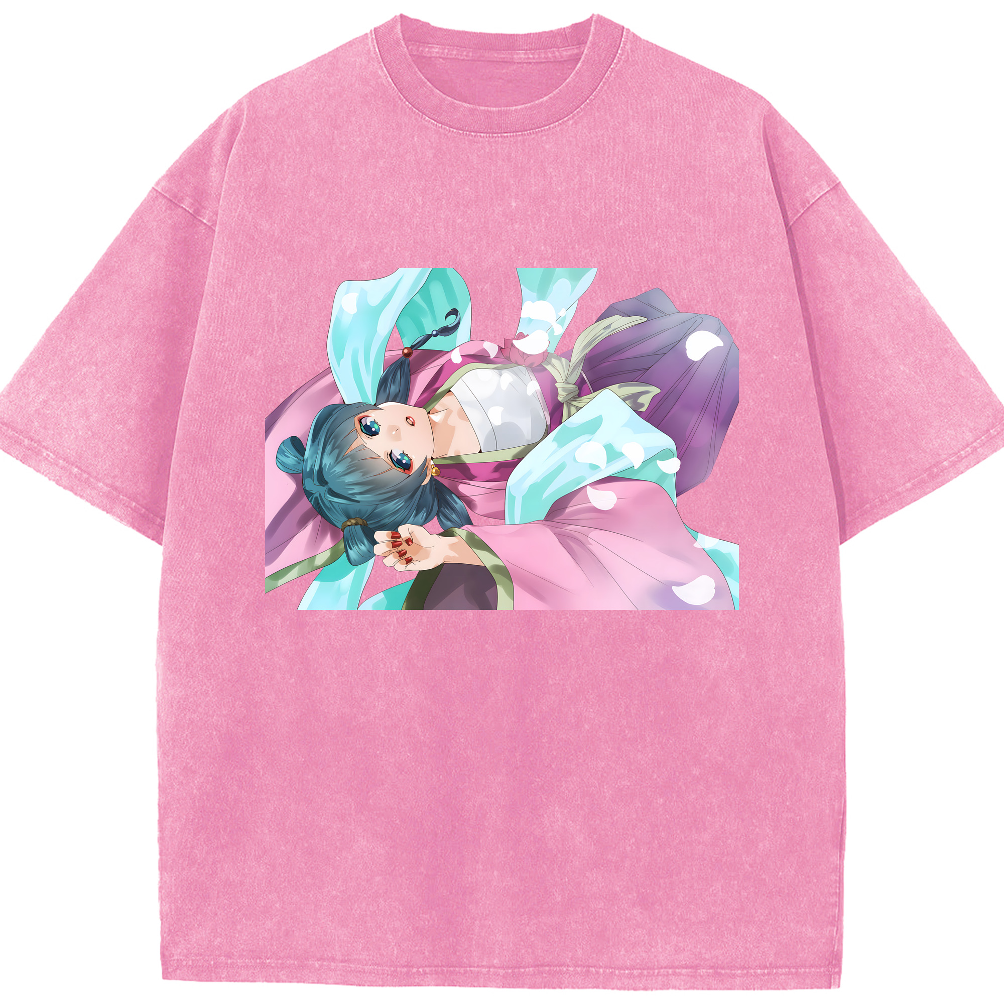 （画像用） 薬屋のひとりごと The Apothecary Diaries 綿100% ヴィンテージ風 半袖Tシャツ（フロントプリント）